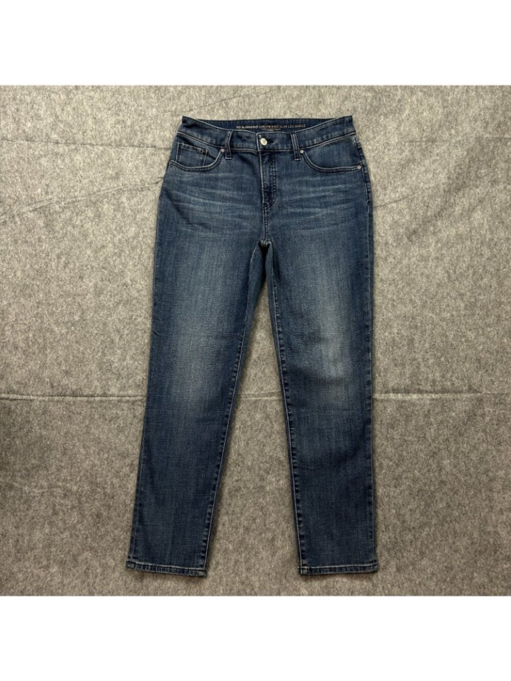 Chico's So Slimming Girlfriend Slim Leg Ankle Jeans Women's Size 0.5 / 6 Denim - Picture 2 of 10